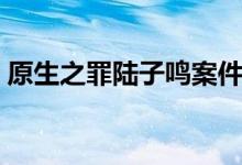 原生之罪陆子鸣案件（原生之罪陆子鸣是谁）