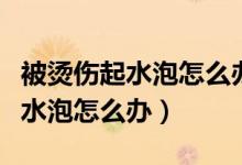 被烫伤起水泡怎么办最简单的办法(被烫伤起水泡怎么办)