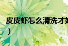 皮皮虾怎么清洗才好（皮皮虾怎么清洗和处理）