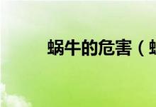 蜗牛的危害（蜗牛的危害有什么）