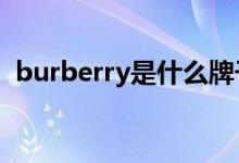 burberry是什么牌子（是哪个国家的品牌）