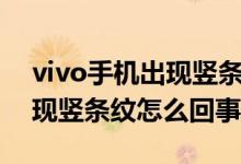 vivo手机出现竖条纹怎么自修（vivo手机出现竖条纹怎么回事）