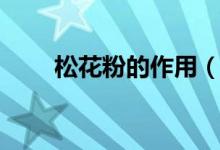 松花粉的作用（松花粉的作用简述）