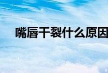 嘴唇干裂什么原因（为什么会嘴唇干裂）