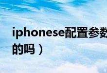 iphonese配置参数（有知道这部机型的配置的吗）