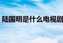 陆国明是什么电视剧（陆国明是什么电视剧）