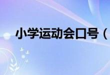 小学运动会口号（小学运动会口号大全）
