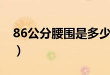 86公分腰围是多少码（86公分腰围是多少尺）