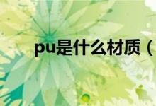 pu是什么材质（pu材质是什么材质）