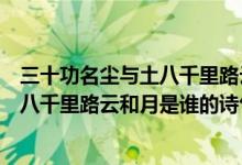 三十功名尘与土八千里路云和月是谁的词（三十功名尘与土八千里路云和月是谁的诗句）