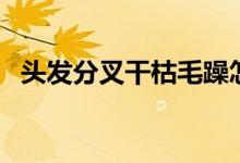 头发分叉干枯毛躁怎么办（头发分叉原因）