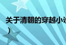 关于清朝的穿越小说（关于清朝的穿越的小说）
