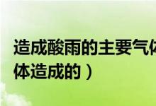 造成酸雨的主要气体有（酸雨主要是由什么气体造成的）