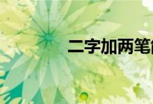 二字加两笔能组成多少个字