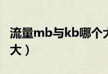 流量mb与kb哪个大（流量单位kb和MB哪个大）