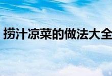 捞汁凉菜的做法大全窍门（捞汁凉菜的做法）