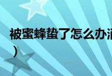 被蜜蜂蛰了怎么办消肿止痛（情况严重怎么办）