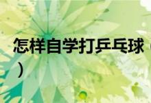 怎样自学打乒乓球（初学者如何学习打乒乓球）