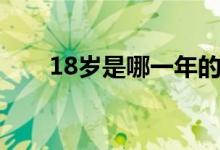 18岁是哪一年的人（18岁是什么梗）