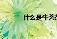 什么是牛蒡茶（什么是牛瘪）
