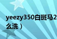 yeezy350白斑马2016（yeezy350白斑马怎么洗）