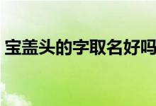 宝盖头的字取名好吗（宝盖头的字取名女孩）