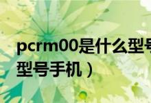 pcrm00是什么型号的手机（pcrm00是什么型号手机）