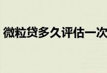 微粒贷多久评估一次（微粒贷多久评估一次）