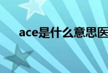 ace是什么意思医学（ace是什么意思）