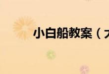 小白船教案（大家一起来学习吧）