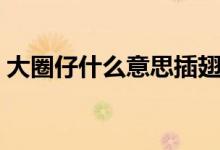 大圈仔什么意思插翅难逃（大圈仔什么意思）