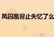 凤囚凰容止失忆了么（凤囚凰容止失忆了吗）