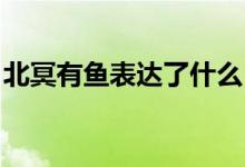 北冥有鱼表达了什么（北冥有鱼 在暗示什么）