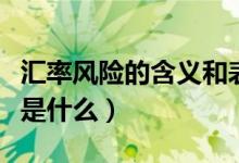 汇率风险的含义和表现形式（汇率风险的含义是什么）