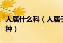人属什么科（人属于什么目什么科什么属什么种）