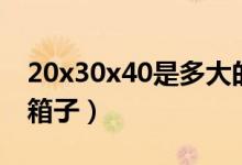 20x30x40是多大的包（20x30x40是多大的箱子）