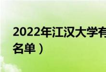 2022年江汉大学有哪些专业（国家特色专业名单）