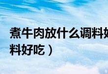 煮牛肉放什么调料好吃窍门（煮牛肉放什么调料好吃）