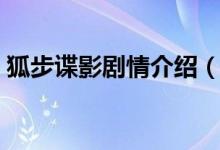 狐步谍影剧情介绍（狐步谍影剧情介绍简述）