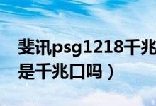 斐讯psg1218千兆口是哪个（斐讯psg1218是千兆口吗）