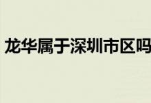 龙华属于深圳市区吗（龙华属于深圳哪个区）