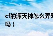 cf的源天神怎么弄双枪（cf源天神可以用双枪吗）