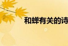 和蝉有关的诗句（关于蝉诗句）