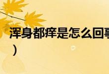 浑身都痒是怎么回事儿（浑身都痒是怎么回事）