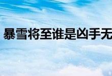 暴雪将至谁是凶手无解（暴雪将至谁是凶手）