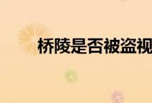 桥陵是否被盗视频（桥陵是谁的墓）