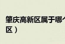 肇庆高新区属于哪个省（肇庆高新区属于哪个区）
