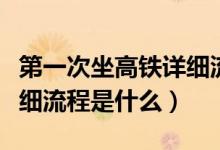第一次坐高铁详细流程衡阳（第一次坐高铁详细流程是什么）