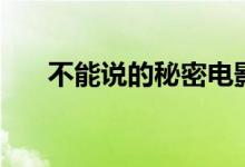 不能说的秘密电影解析（剧情是什么）
