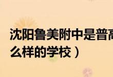 沈阳鲁美附中是普高吗（沈阳鲁美附中是个什么样的学校）